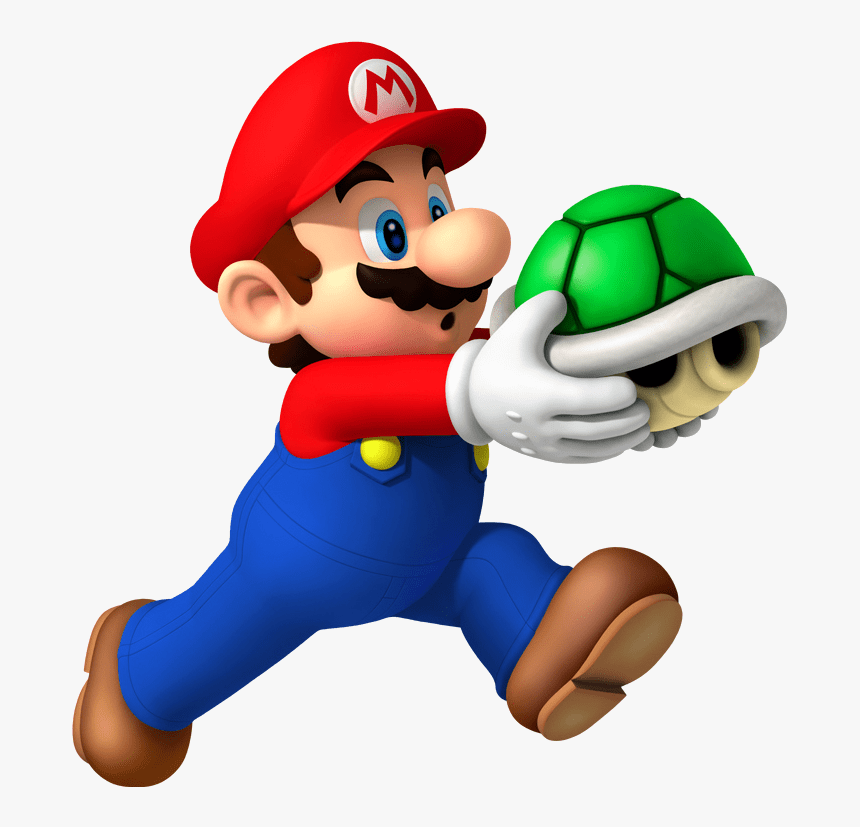 Mario With Shell - New Super Mario Bros Wii Mario, HD Png Download, Free Download