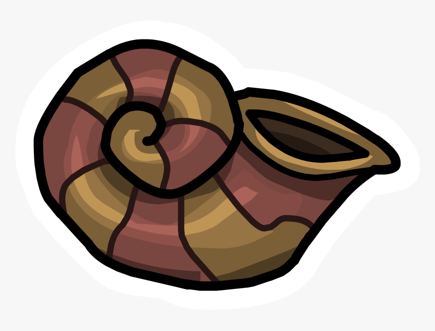 Clip Art Conch Shell Cartoon - Animated Shell Png, Transparent Png, Free Download