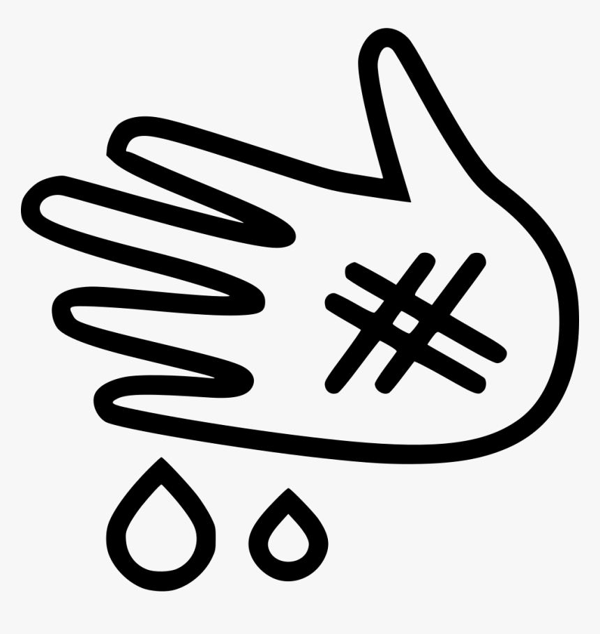 Hand Injury Blood Drop - Injury Hand Icon Png, Transparent Png, Free Download