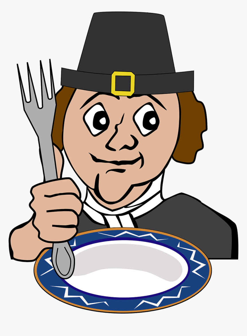 Free Png Transparent Images Pluspng Plate Person - Hungry Pilgrims Clipart, Png Download, Free Download