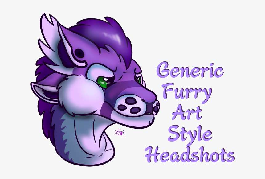 8rheoow - Furry Art Style Headshot, HD Png Download, Free Download