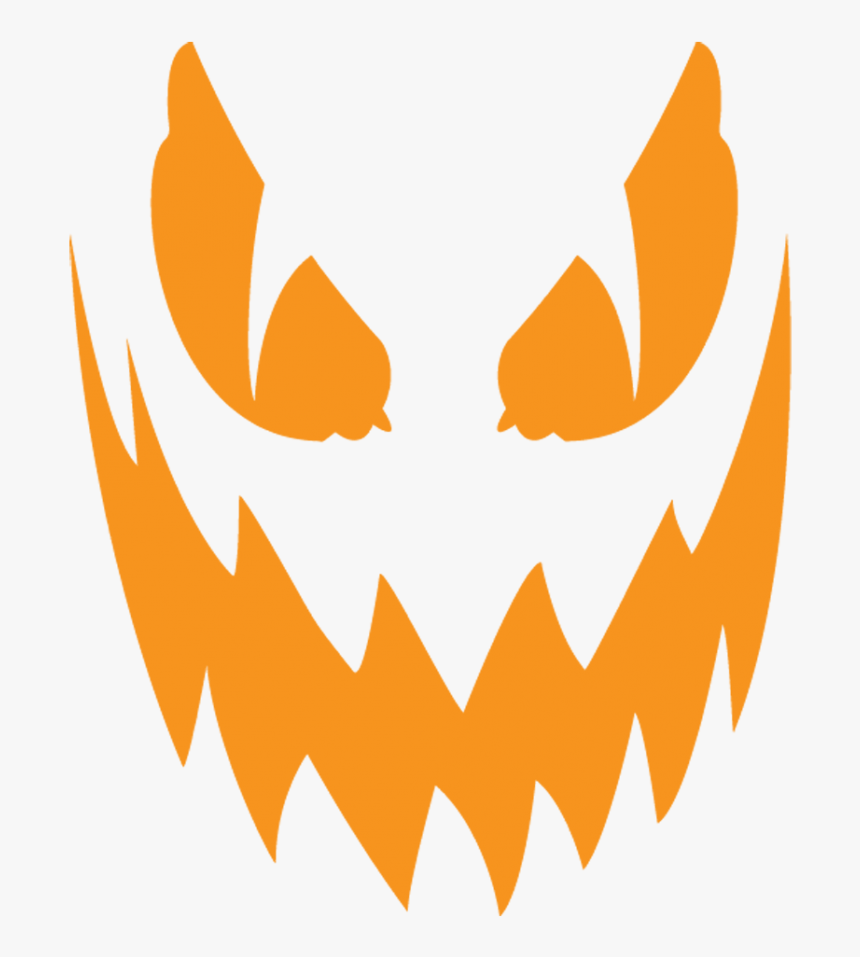 Scary Clipart Easy - Scary Jack O Lantern Png, Transparent Png, Free Download