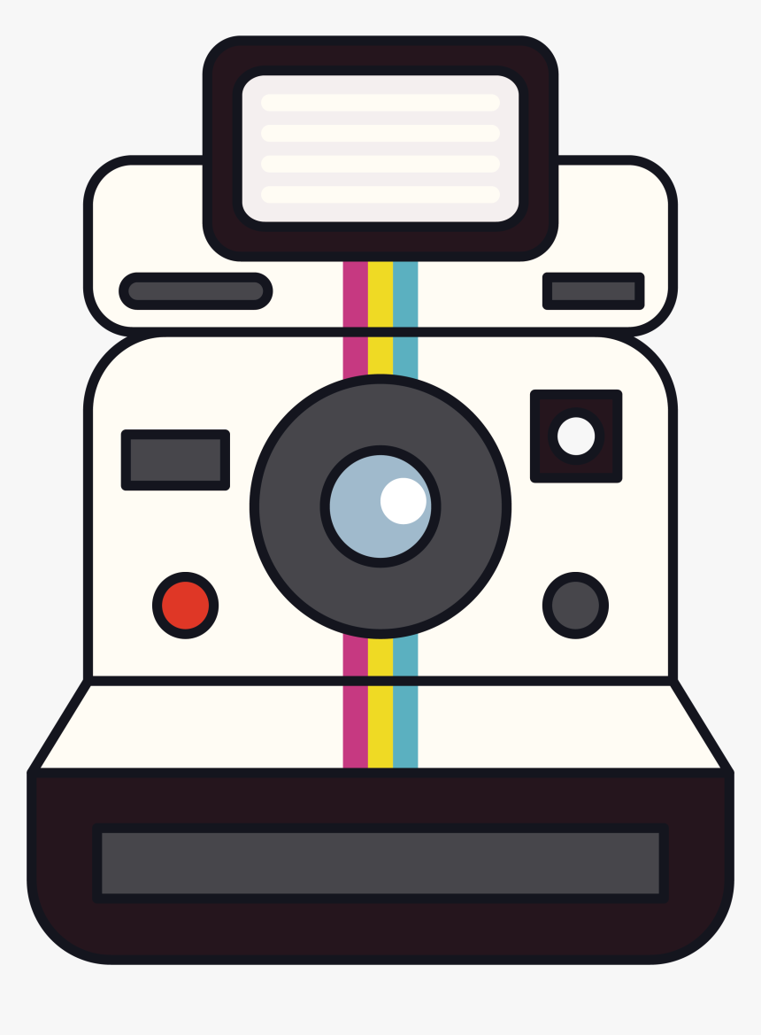 Camera Clipart For Download - Transparent Background Polaroid Camera Clipart, HD Png Download, Free Download