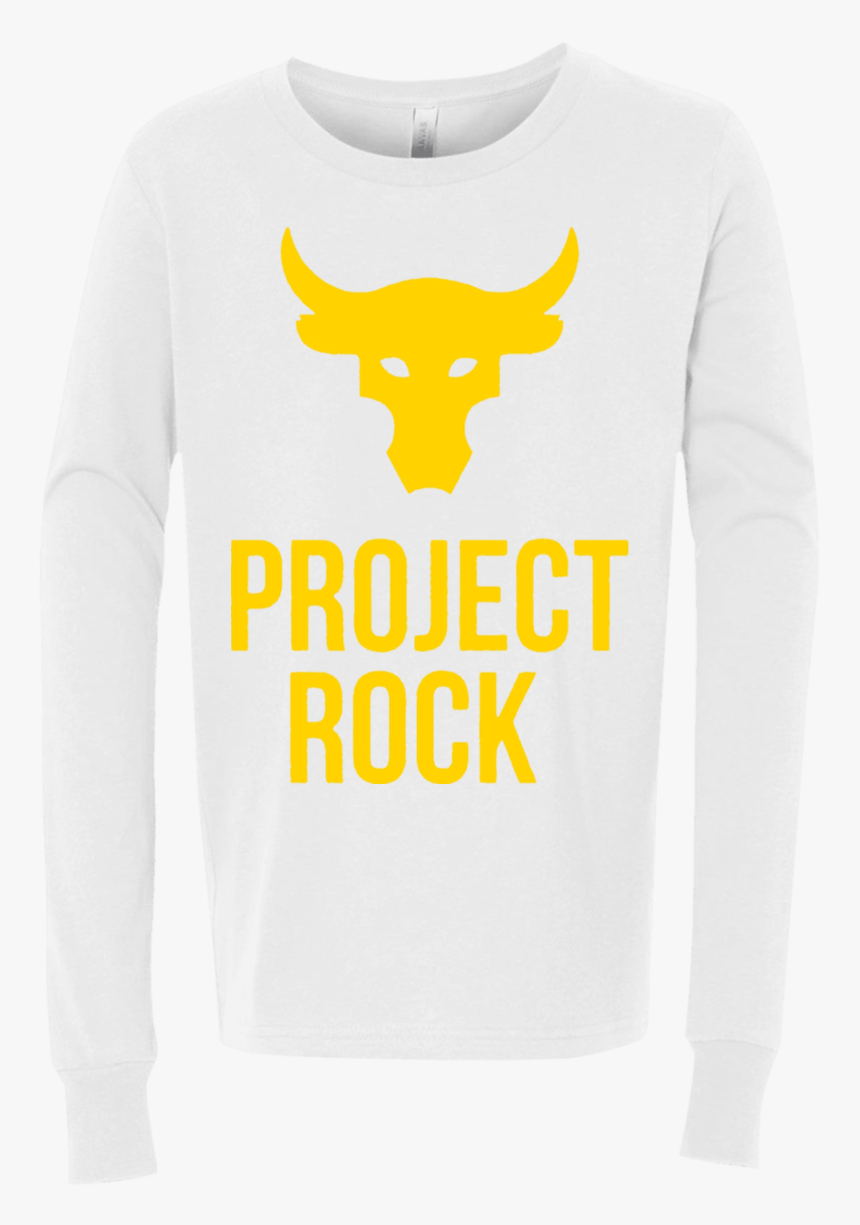 The Rock Dwayne Johnson Project Rock 3501y Bella Canvas - Long-sleeved T-shirt, HD Png Download, Free Download