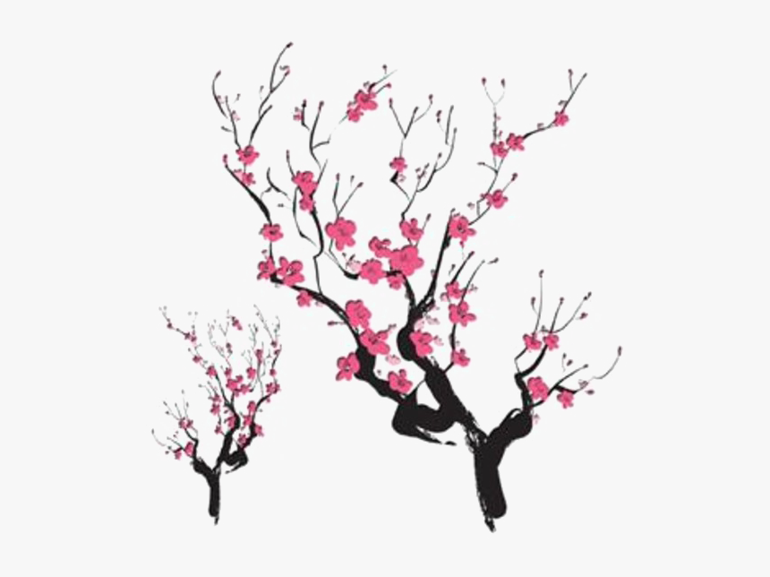 Japanese Designs Png Photos - Cherry Blossom Tree Cartoon Png, Transparent Png, Free Download