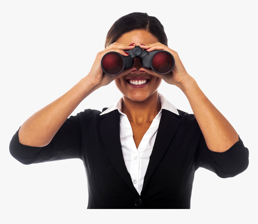Woman Binoculars Png, Transparent Png, Free Download