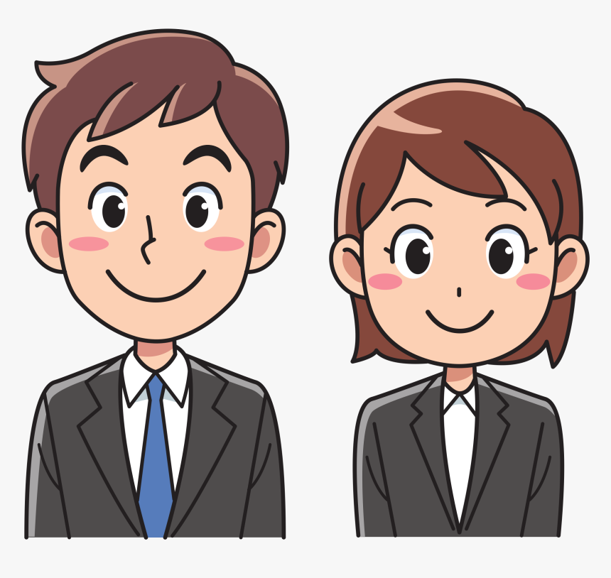 Person Clipart Business Woman - Business Man And Woman Clipart, HD Png Download, Free Download