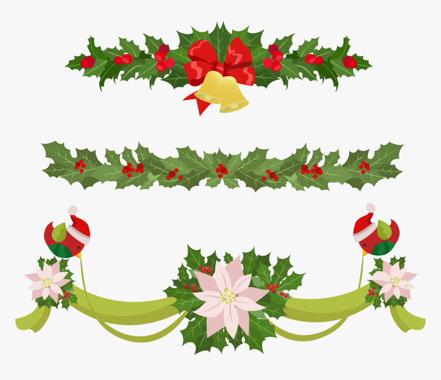 Garland Christmas Euclidean Vector Clip Art - Guirnaldas De Navidad Png Vector, Transparent Png, Free Download