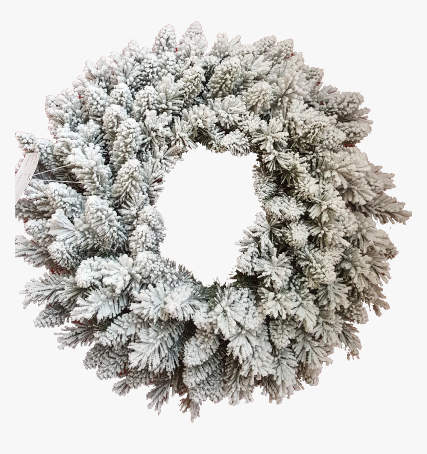 24 - White Christmas Wreath Png, Transparent Png, Free Download