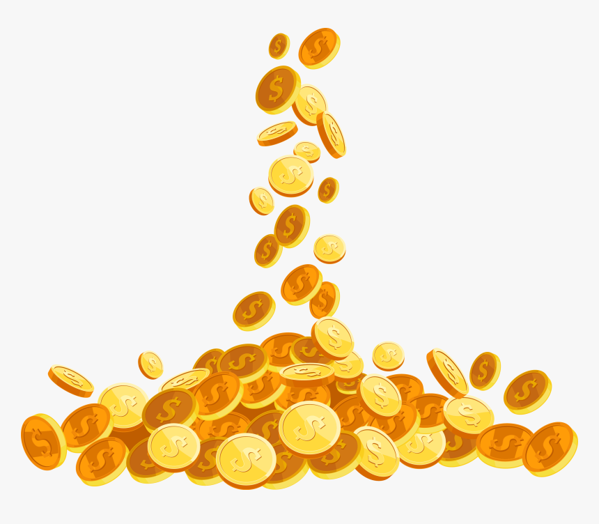 Transparent Hand With Money Png - Falling Gold Coins Png, Png Download, Free Download