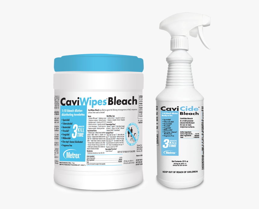 Plastic Bottle - Caviwipes Bleach, HD Png Download, Free Download