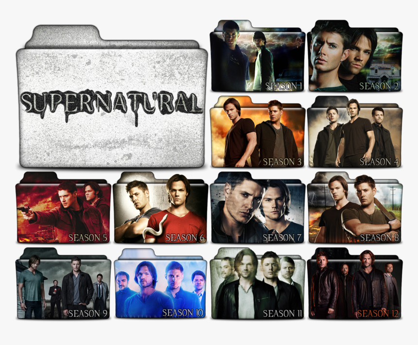 Supernatural Season Png - Supernatural Tv Series Folder Icon, Transparent Png, Free Download