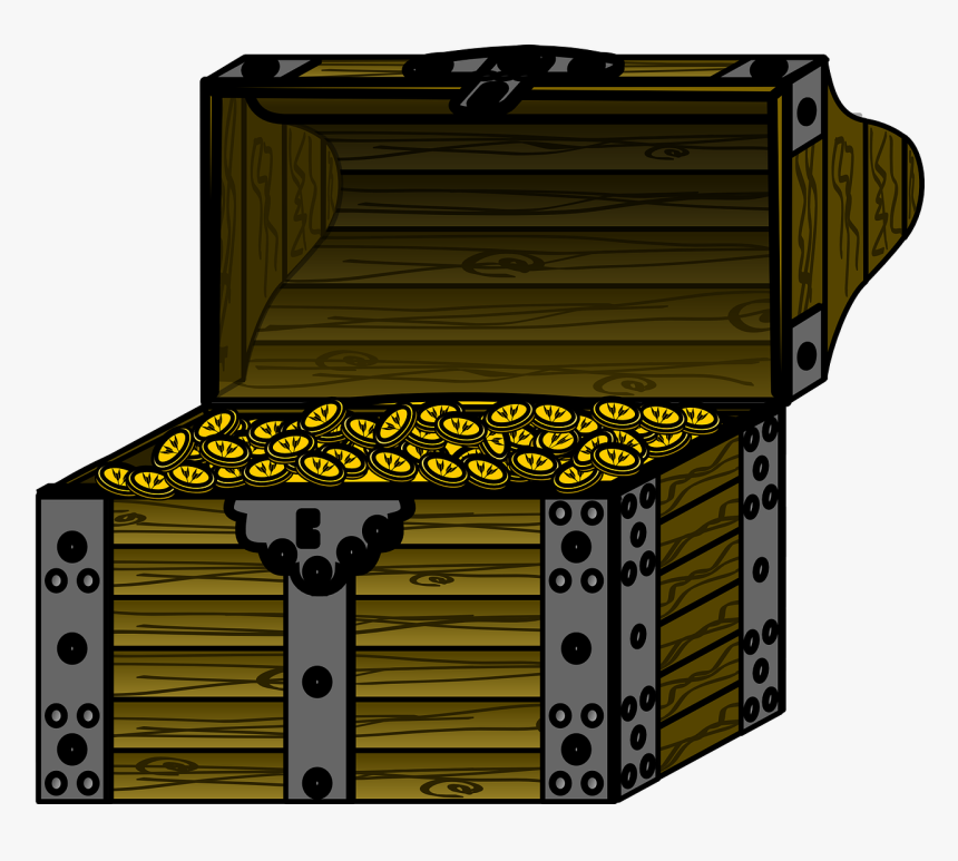 Treasure Chest Cartoon Pirate, HD Png Download, Free Download