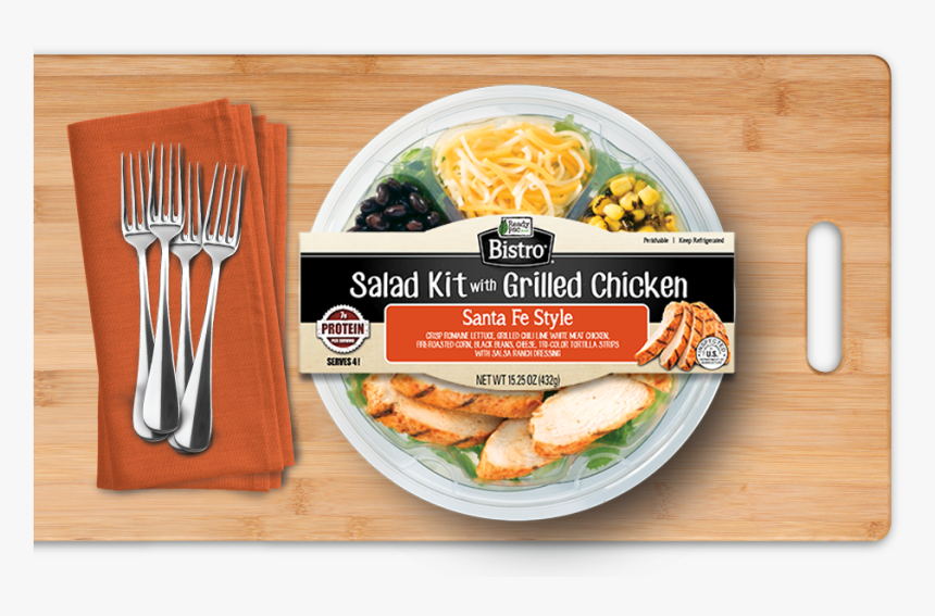 Grilled Chicken Kits - Packaged Santa Fe Bistro Salad, HD Png Download, Free Download