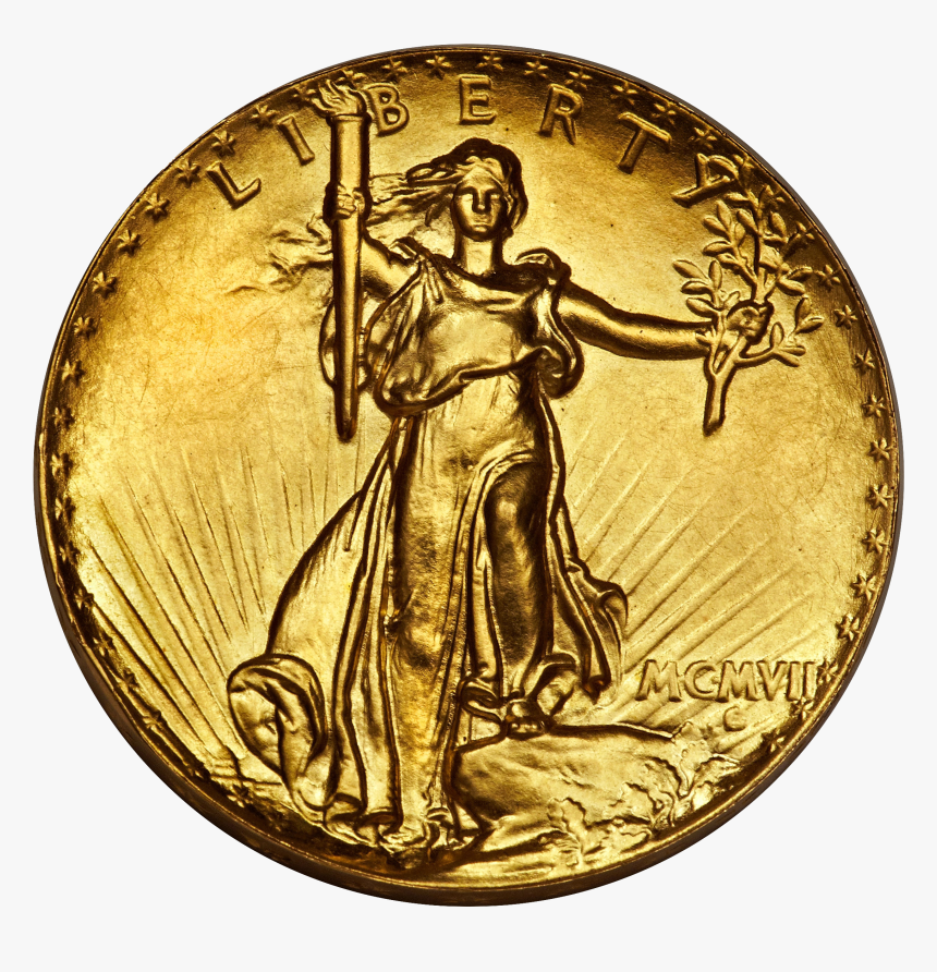 Falling Gold Coins Png Download - Augustus St Gaudens Mark, Transparent Png, Free Download
