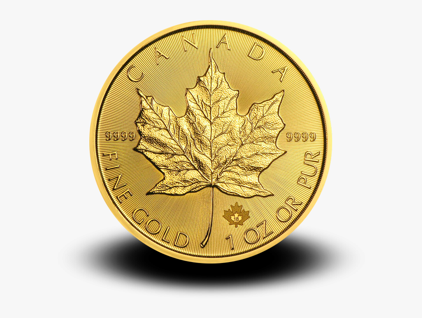 31,15 G, Canadian Maple Leaf Gold Coin - 2015 1 Oz Canadian Gold Maple Leaf Coin, HD Png Download, Free Download