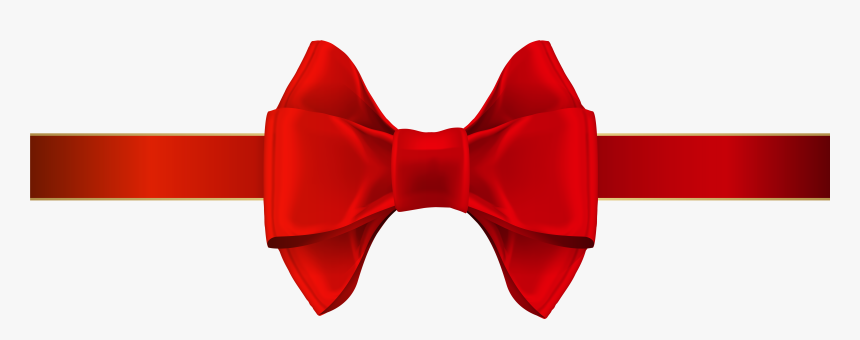 Red Ribbon Clipart At Free For Personal Use Red Png - Red Bow Ribbon Png, Transparent Png, Free Download