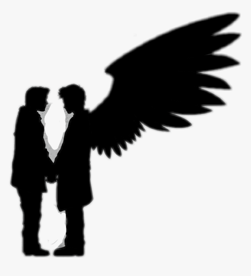 Castiel Dean Winchester Fan Fiction Kiss Photograph - Dean And Castiel Silhouette, HD Png Download, Free Download