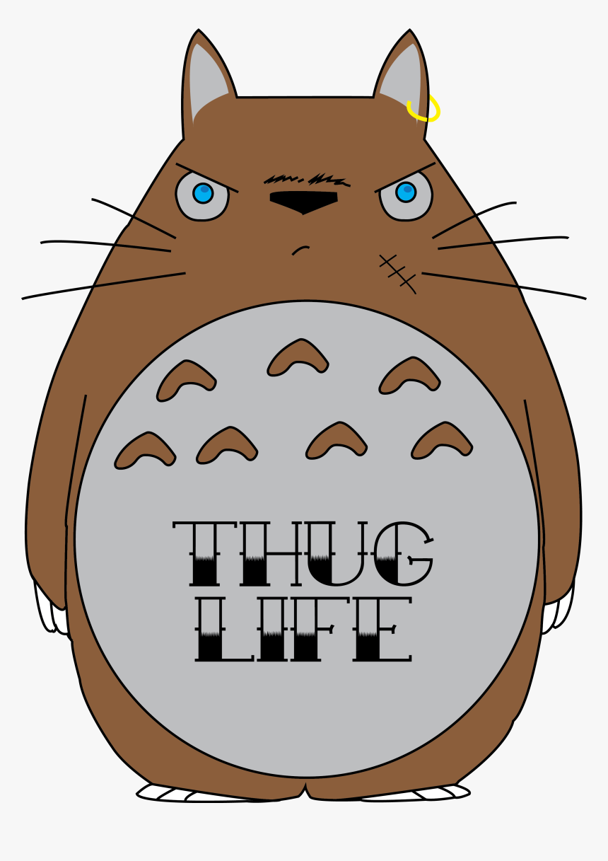 - Totoro Obey Phone Case - Totoro Cut Out, HD Png Download, Free Download