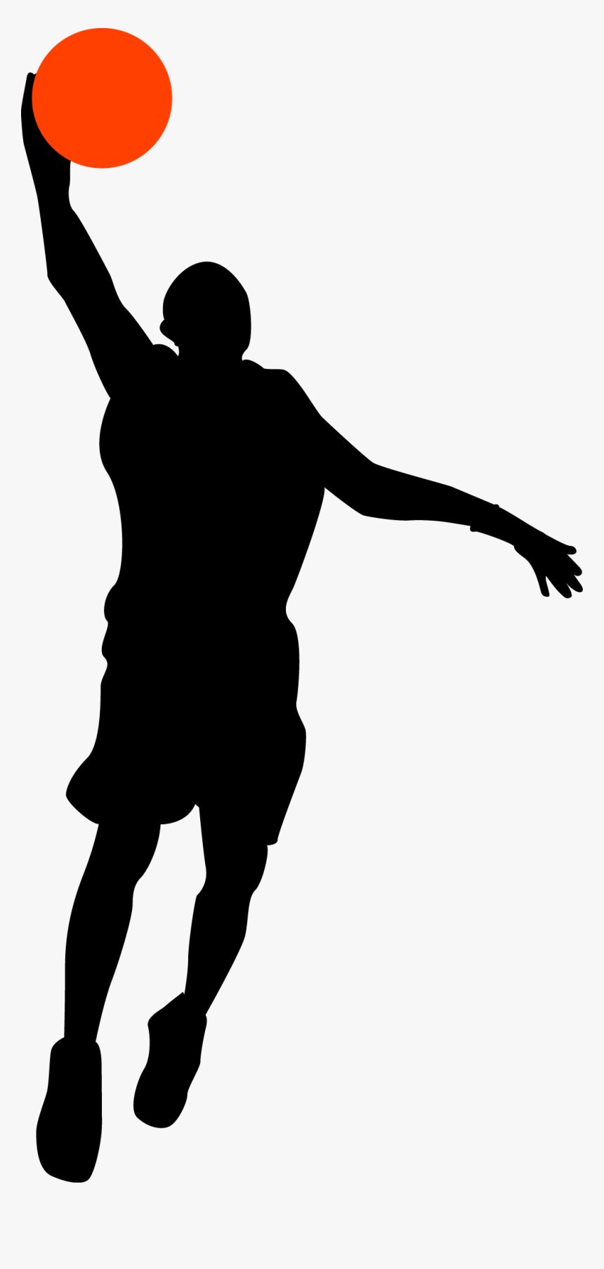 Basketball Player Sport Athlete Sticker - Basketball Lay Up Cartoon, HD Png Download, Free Download