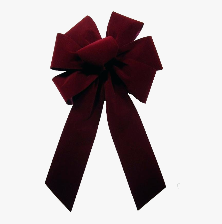 Christmas Bow Red Clipart Free Outdoor Burgundy Velvet - Burgundy Bows, HD Png Download, Free Download