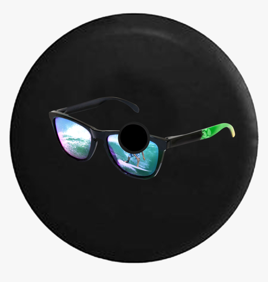 Jeep Wrangler Jl Backup Camera Ocean Wave Surfing Sunglasses - Circle, HD Png Download, Free Download