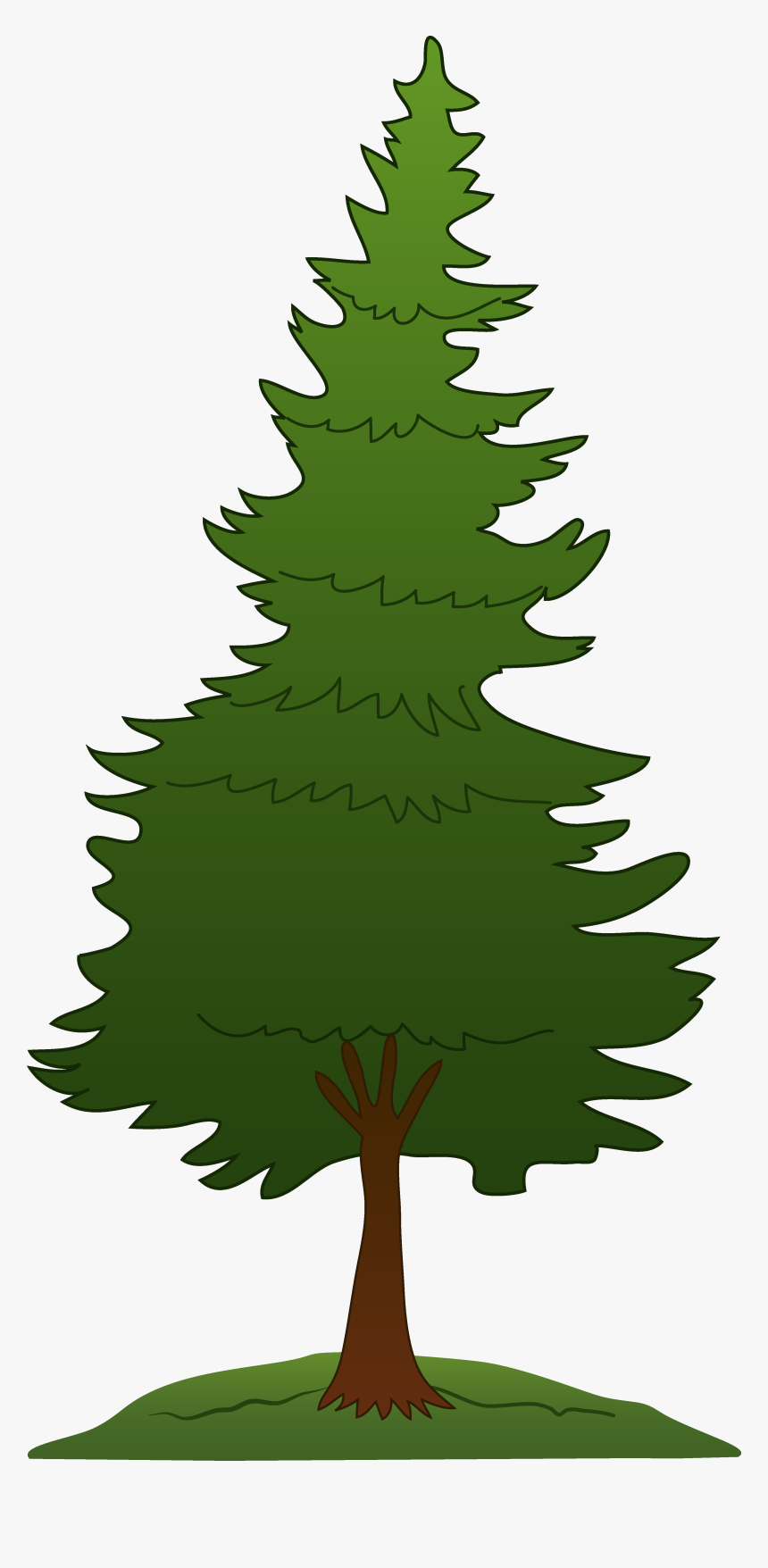 Redwood Tree Clip Art - Pine Tree Clipart Png, Transparent Png, Free Download