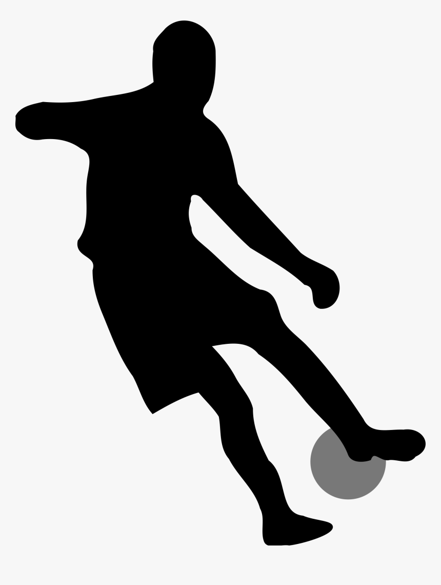 Transparent Basketball Player Silhouette Png - Soccer Player Silhouette No Background, Png Download, Free Download
