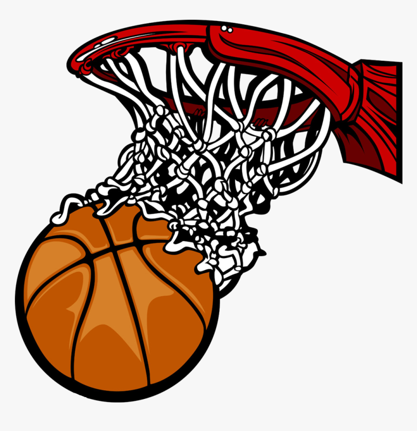 Basketball Net Silhouette Png - Clip Art Of Basketball, Transparent Png, Free Download