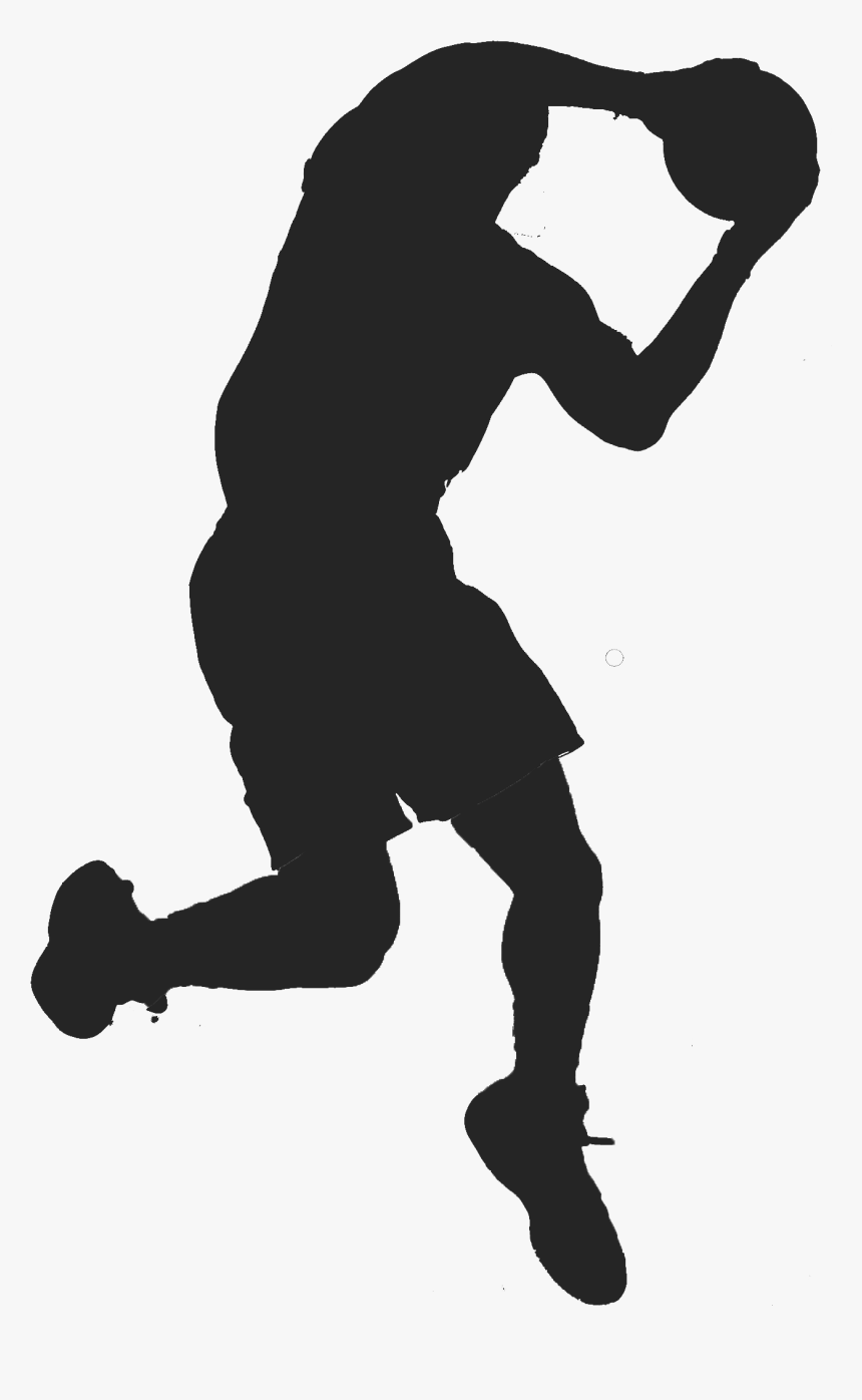 Basketball Player Silhouette Clipart Your Looking For - Silhouette Basketball Jump Shot, HD Png Download, Free Download