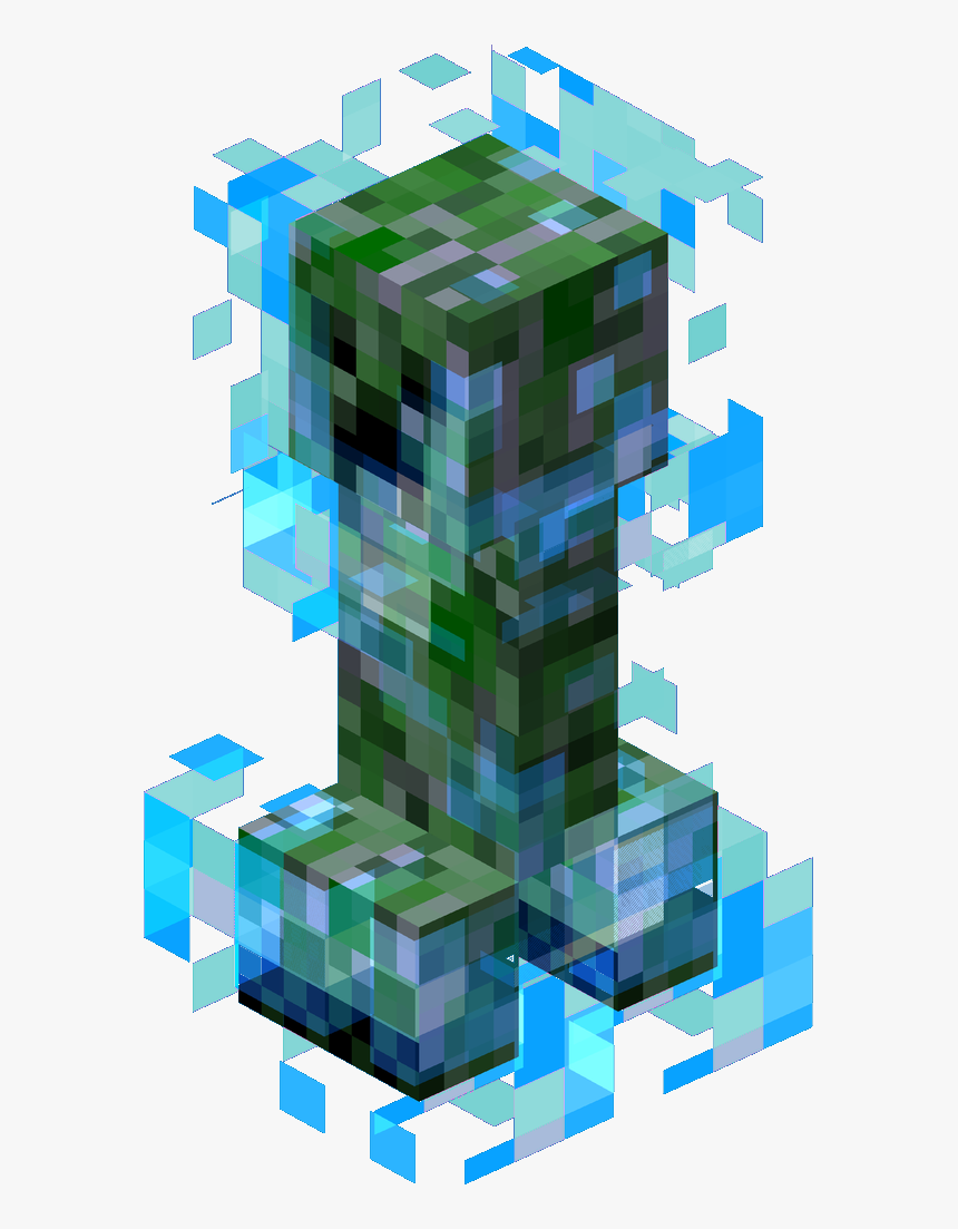 Minecraft Creeper , Png Download - Minecraft Charged Creeper, Transparent Png, Free Download