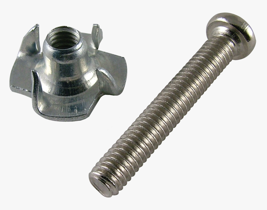 1", Phillips, Pan Head, Matching T-nut Image - Screw Nut, HD Png Download, Free Download