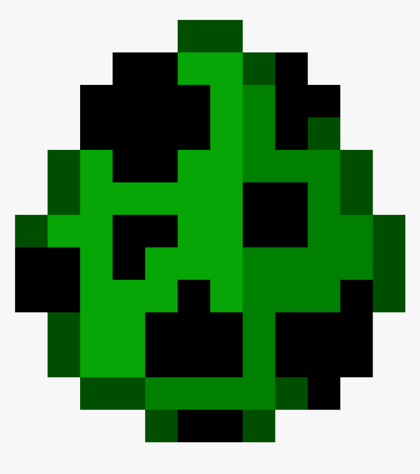 Minecraft Creeper Egg Png, Transparent Png, Free Download