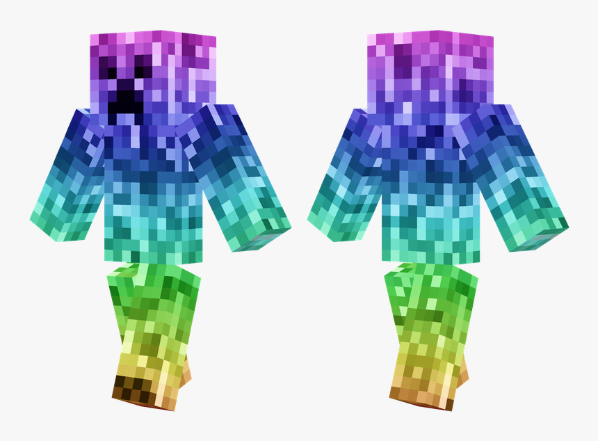 Creeper Minecraft Pe Skin, HD Png Download, Free Download