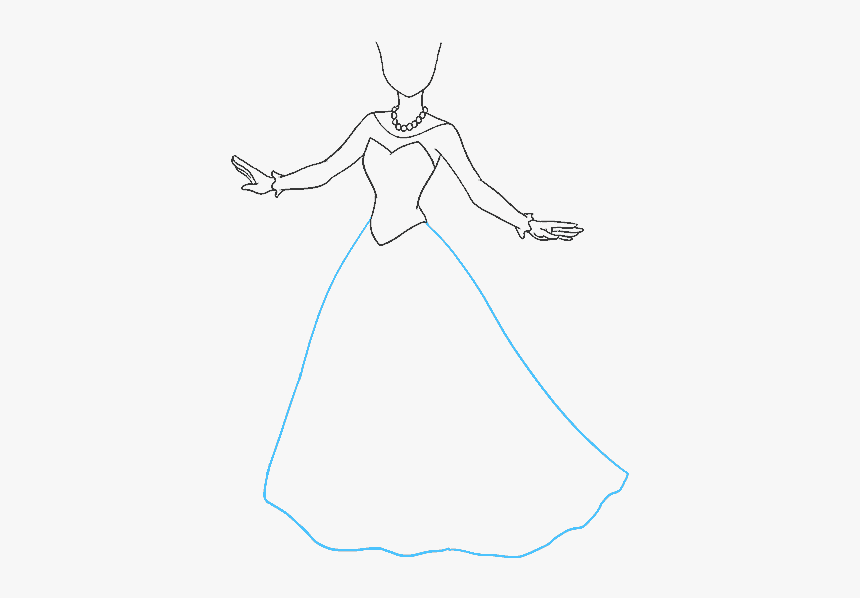 Tiana Drawing Disney Princess Sketch - Princess Cartoon Drawing, HD Png Download, Free Download