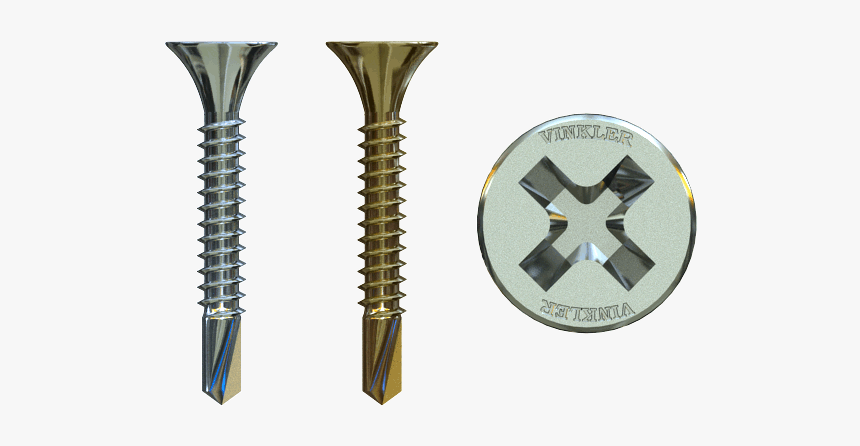 Self-tapping Screw For Metal With A Drill Vinkler - Metal Screws Png, Transparent Png, Free Download