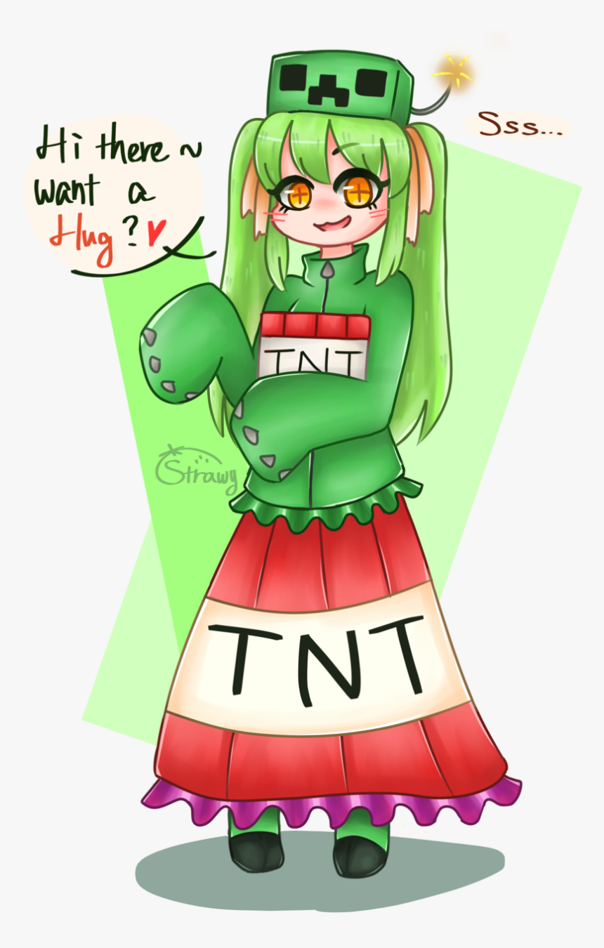 Creeper Chan ~ - Minecraft Creeper Chan, HD Png Download, Free Download
