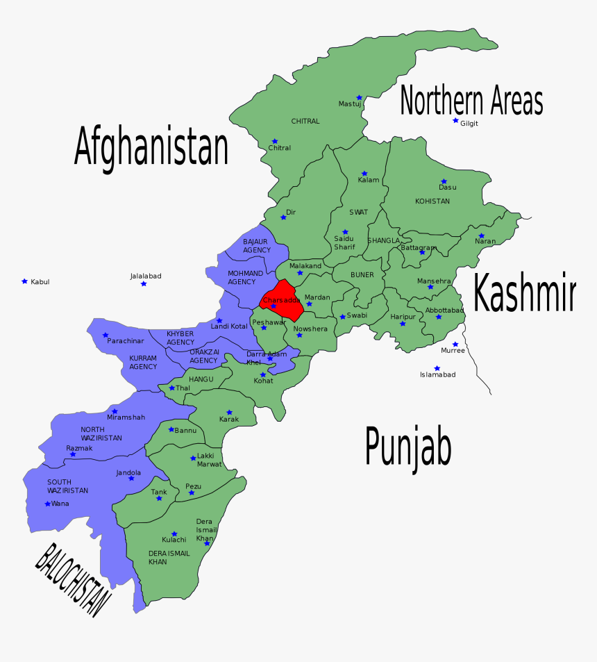 Khyber Pakhtunkhwa Map, HD Png Download, Free Download