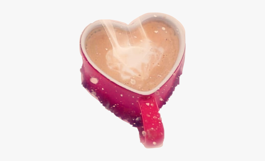 #heartshape #mug #cup #hotdrink #cocoa #steam #coffee - Ice Cream Bar, HD Png Download, Free Download