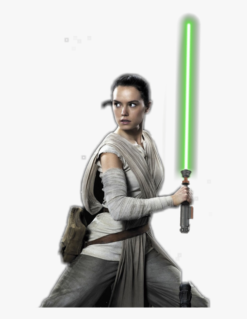 Green Lightsaber Png - Daisy Ridley Star Wars Photoshoot, Transparent Png, Free Download