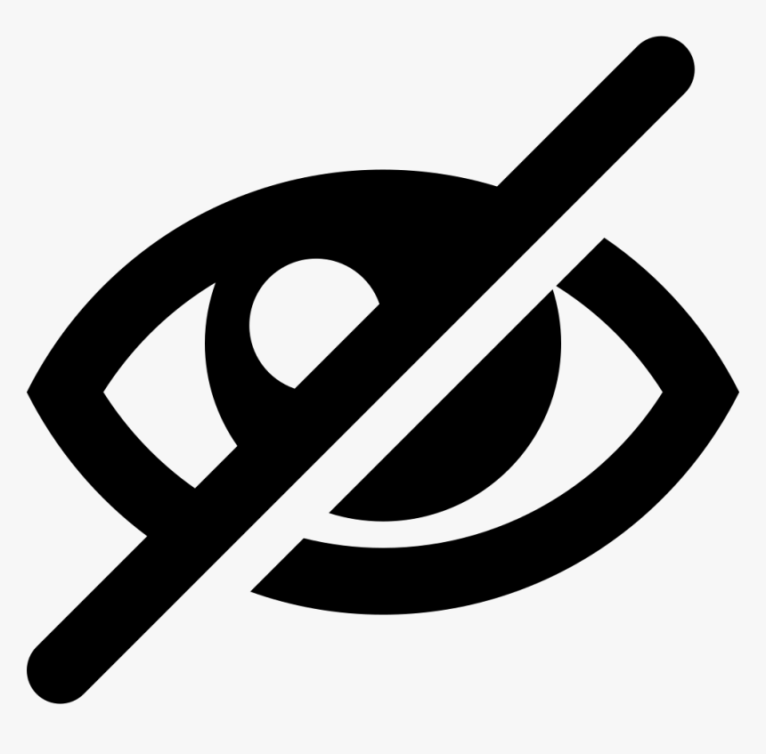 Eye-blocked Views Vision Visit Banned Blocked Forbidden - Eye Crossed Out Icon, HD Png Download, Free Download
