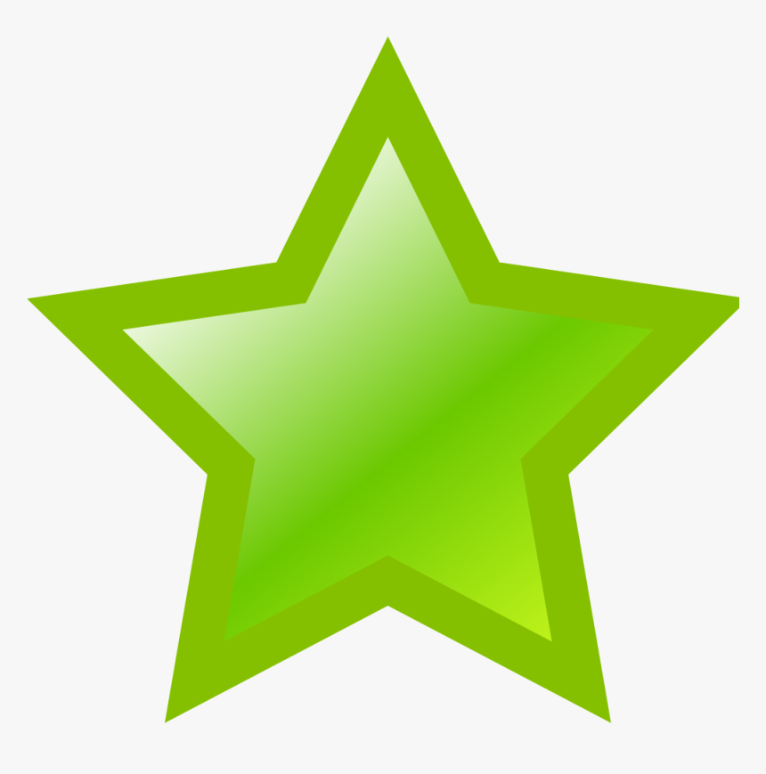 Green Star Clip Art - Empty Star Rating Icon, HD Png Download, Free Download