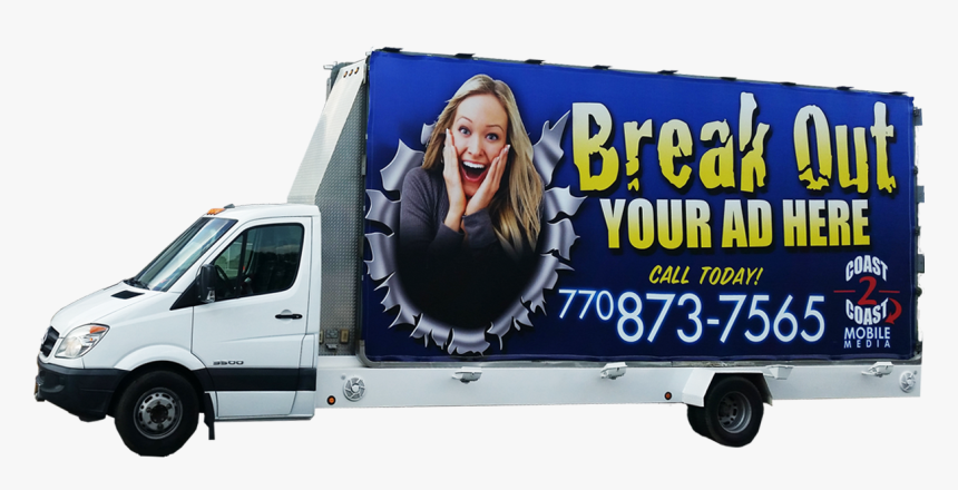 Billboard Truck Png, Transparent Png, Free Download
