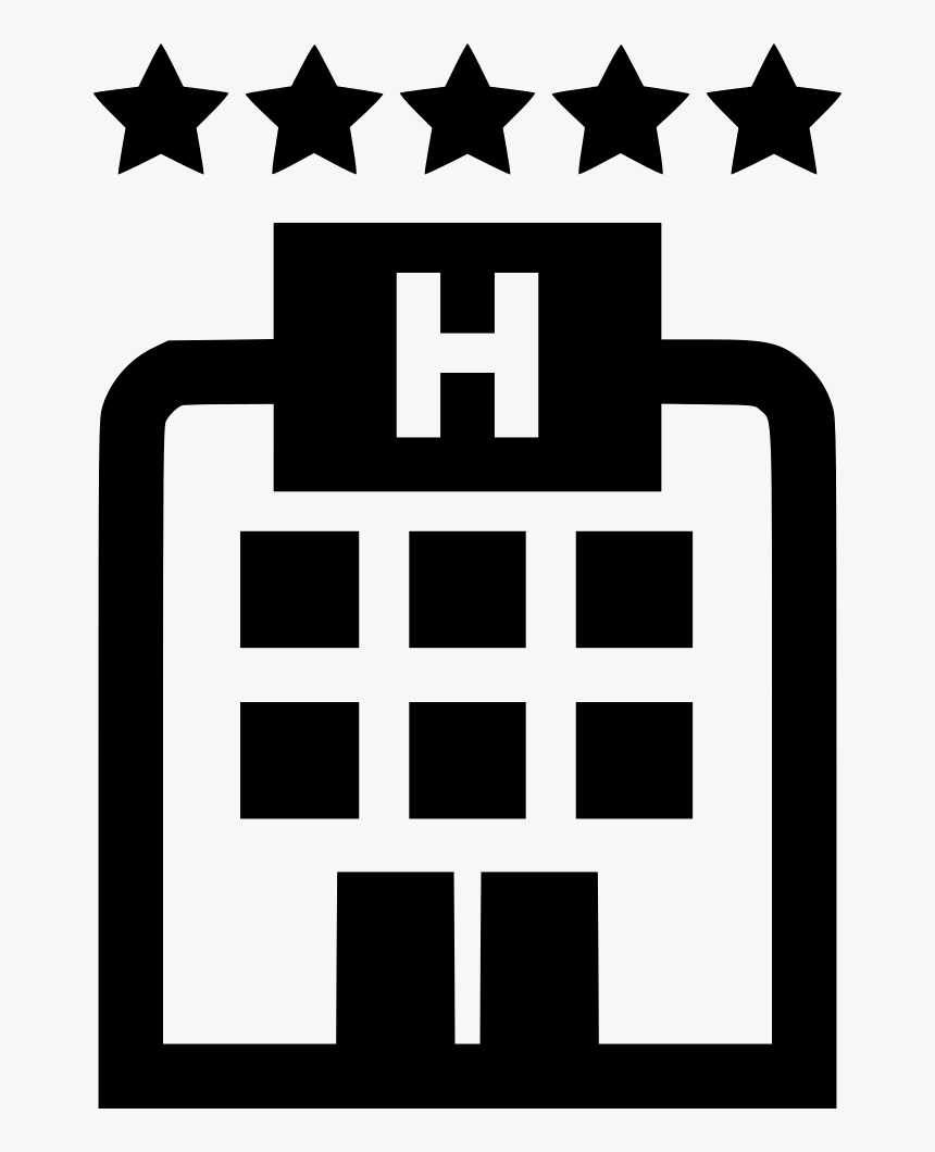 Five Stars Hotel - Five Star Transparent Hotel Icon, HD Png Download, Free Download