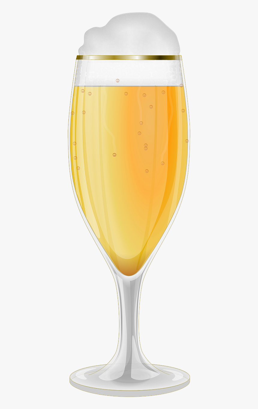Beer In A Champagne Glass, HD Png Download, Free Download