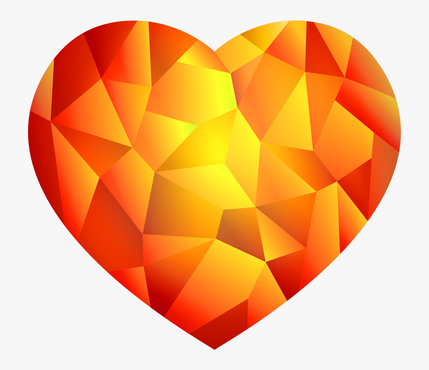 Heart Png Geomatric Transparent - Geometric Heart Transparent Background, Png Download, Free Download