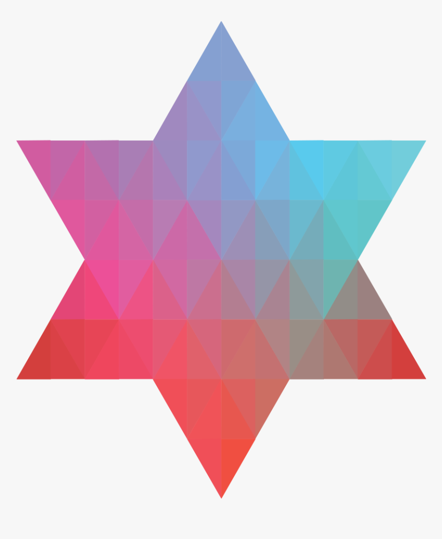Geometric Jewish Star Of David V - Pink Star Of David Image Transparent, HD Png Download, Free Download