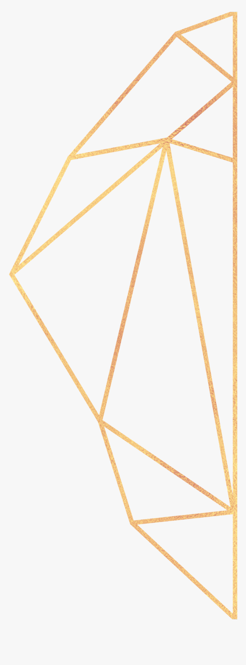 #gold #lines #geometric #shape #geo #ftestickers - Gold Geometric Lines Transparent, HD Png Download, Free Download