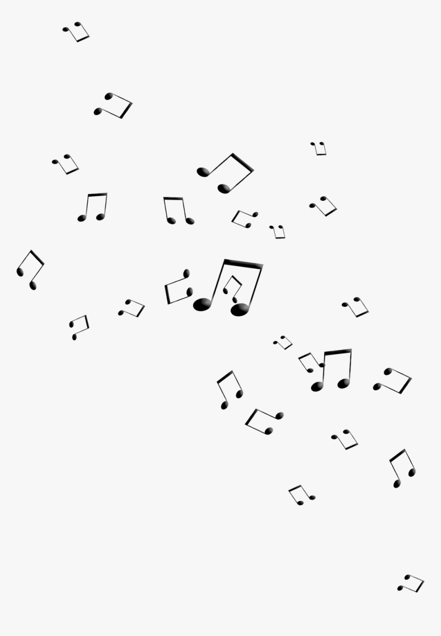Destellos Png - Transparent Music Notes Overlay, Png Download, Free Download
