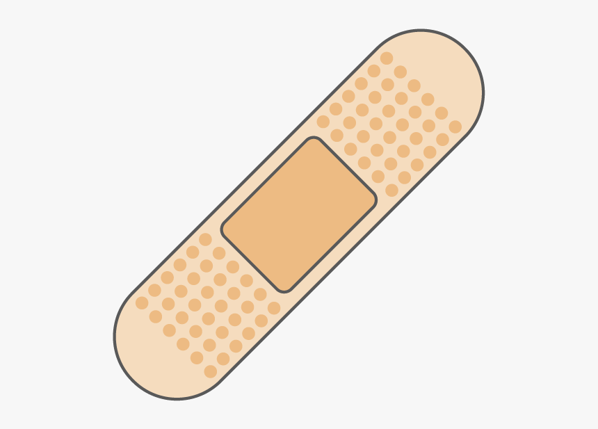 Medical Clipart Plaster - Cartoon Band Aid Png, Transparent Png, Free Download